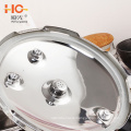 Hot sell Gas and Induction Cooker Multi 3 layers polished pot stainless steel pressure cooker amazon